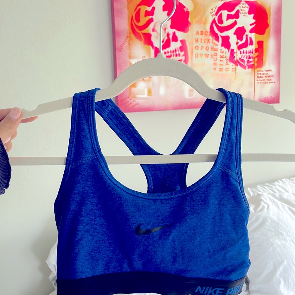 Royal blue Nike Pro sports bra | Size small